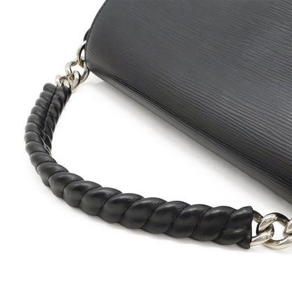 Louis Vuitton Epi Luna Handbag 2WAY Shoulder Bag Noir Black Silver Hardware