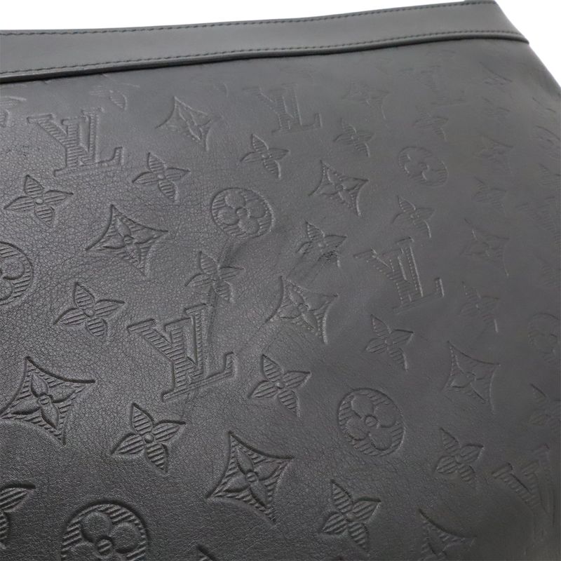 Louis Vuitton Monogram Shadow Pochette Discovery Clutch Bag Second Bag