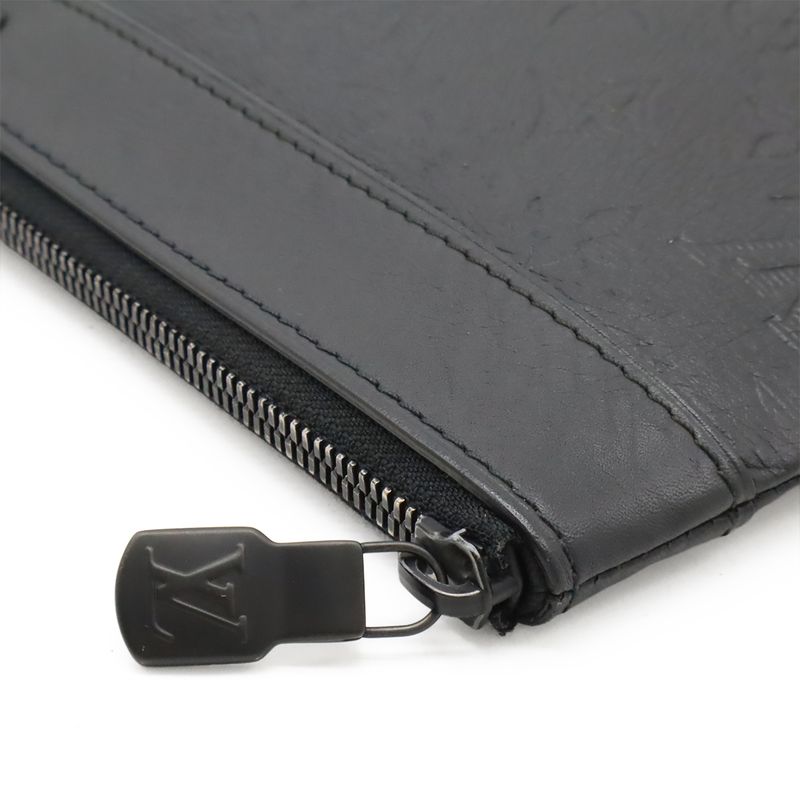 Louis Vuitton Monogram Shadow Pochette Discovery Clutch Bag Second Bag