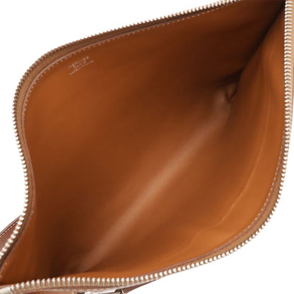Hermes Ultra Pla GM Shoulder Bag Pochette Crossbody Barenia Faubourg Leather