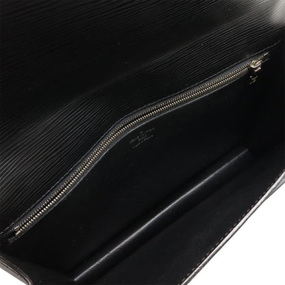 Louis Vuitton Epi Pochette Serie Dragonne Second Bag Noir Black Silver Hardware