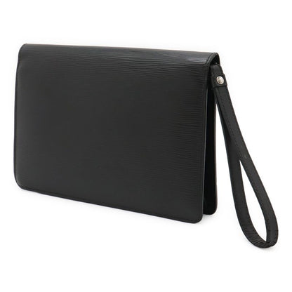 Louis Vuitton Epi Pochette Serie Dragonne Second Bag Noir Black Silver Hardware