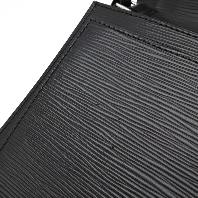 Louis Vuitton Epi Pochette Serie Dragonne Second Bag Noir Black Silver Hardware