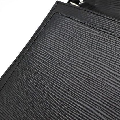 Louis Vuitton Epi Pochette Serie Dragonne Second Bag Noir Black Silver Hardware