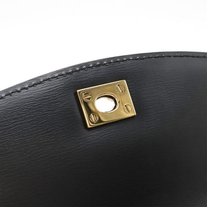 Louis Vuitton Epi Malesherbes Handbag Flap Bag Leather Noir Black Gold Hardware