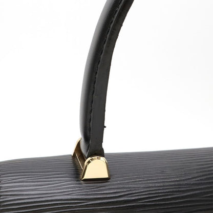 Louis Vuitton Epi Malesherbes Handbag Flap Bag Leather Noir Black Gold Hardware