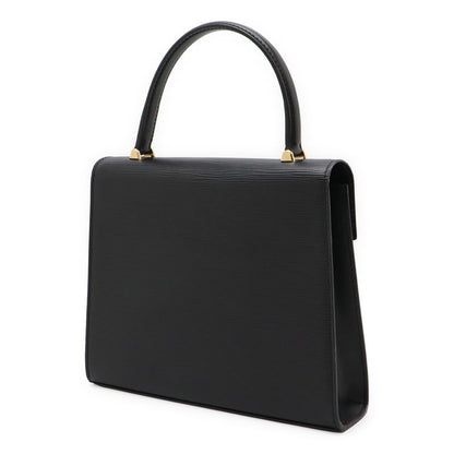 Louis Vuitton Epi Malesherbes Handbag Flap Bag Leather Noir Black Gold Hardware