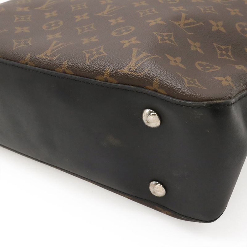 Louis Vuitton Monogram Macassar Davis Tote Bag Large Tote Shoulder Bag Brown