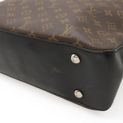 Louis Vuitton Monogram Macassar Davis Tote Bag Large Tote Shoulder Bag Brown