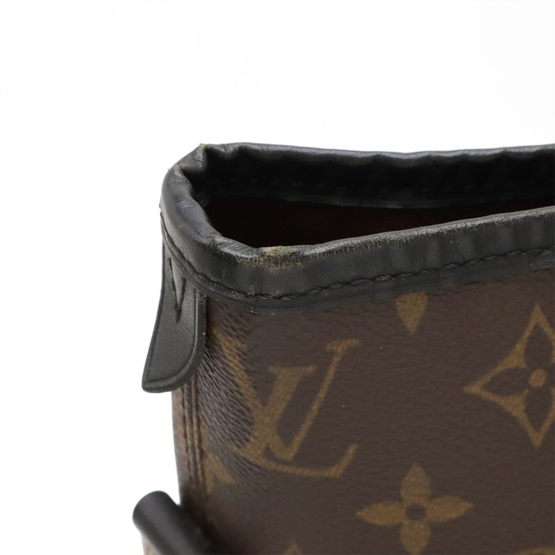Louis Vuitton Monogram Macassar Davis Tote Bag Large Tote Shoulder Bag Brown
