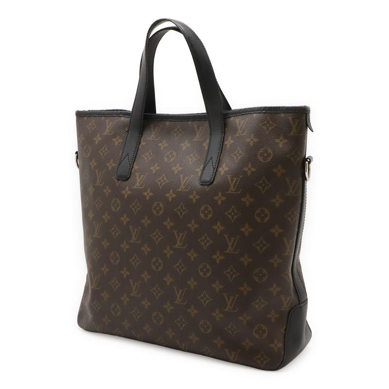 Louis Vuitton Monogram Macassar Davis Tote Bag Large Tote Shoulder Bag Brown