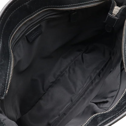 Guccissima Sherry Line Shoulder Bag Messenger Bag Rubber Coated Leather Black