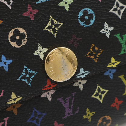Louis Vuitton Monogram Multicolor Portefeuille Sarah Bifold Long Wallet Noir