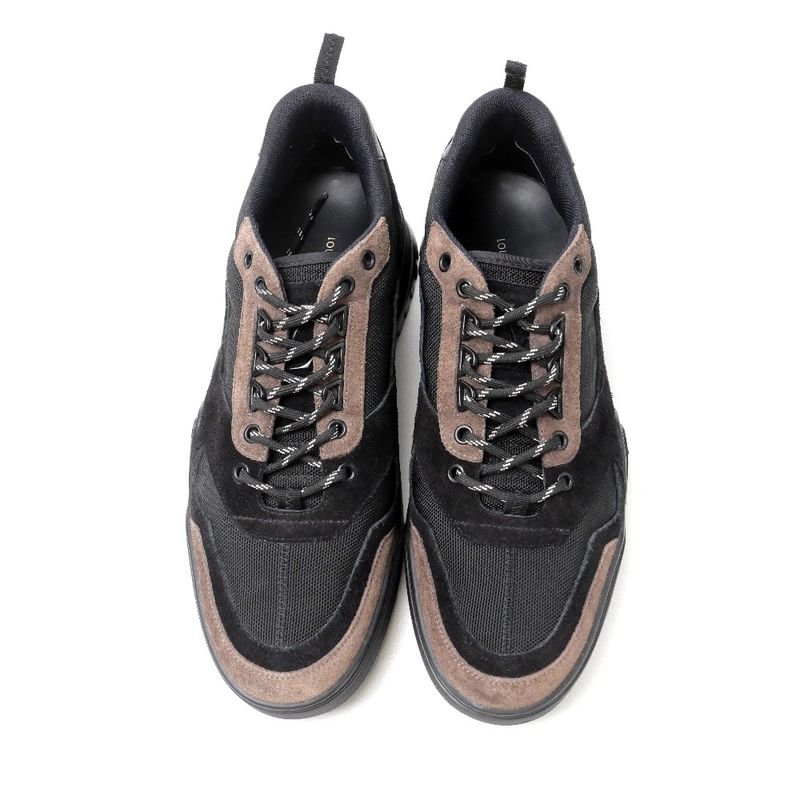 Louis Vuitton Hiking Line Sneakers Size 8 1 2 LV Suede Low Cut Shoes 20251105