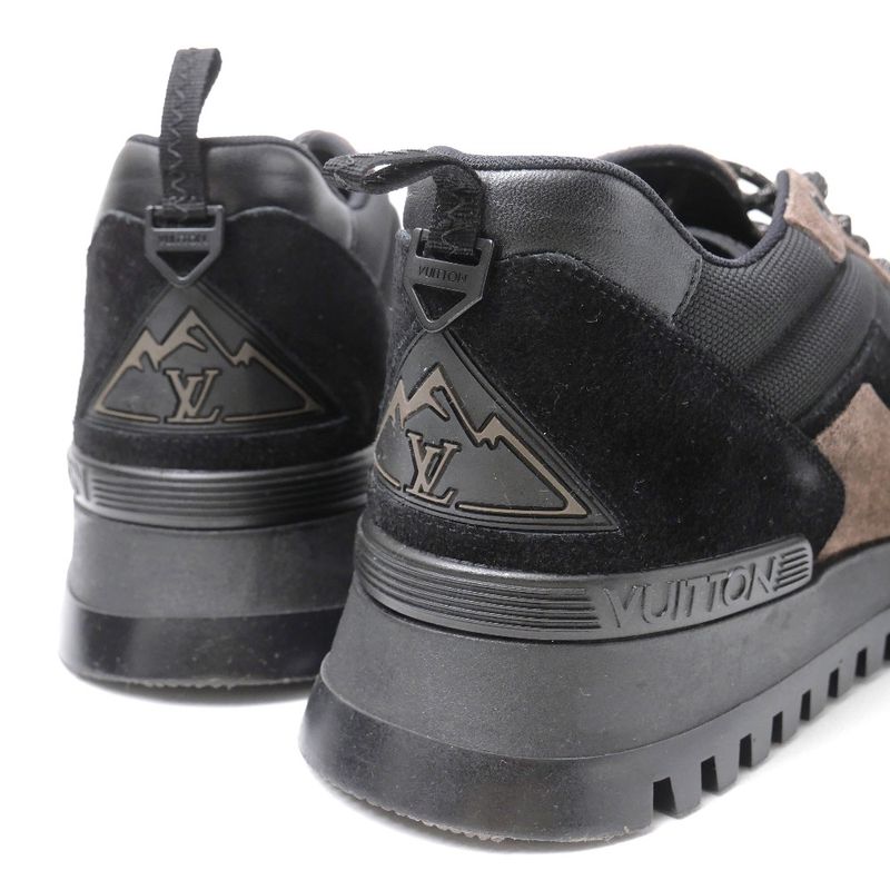 Louis Vuitton Hiking Line Sneakers Size 8 1 2 LV Suede Low Cut Shoes 20251105