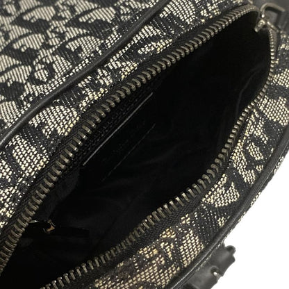 Dior/christian Dior Shoulder Bag Trotter Black And White Leather