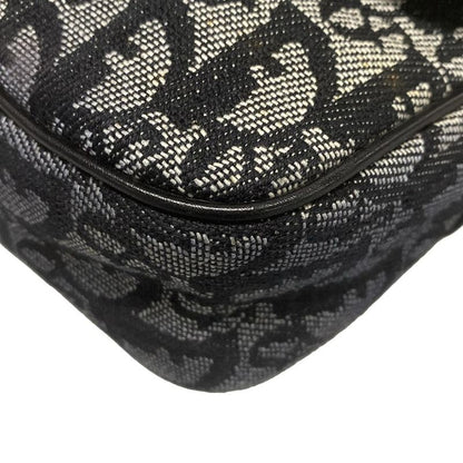 Dior/christian Dior Shoulder Bag Trotter Black And White Leather