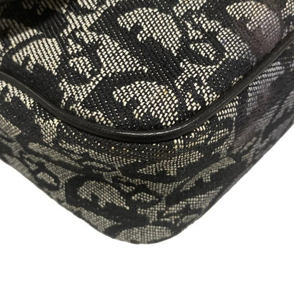 Dior/christian Dior Shoulder Bag Trotter Black And White Leather