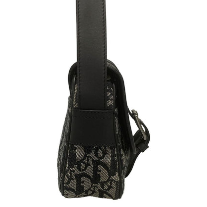 Dior/christian Dior Shoulder Bag Trotter Black And White Leather