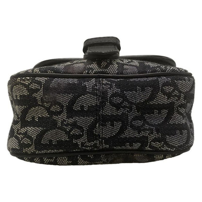 Dior/christian Dior Shoulder Bag Trotter Black And White Leather