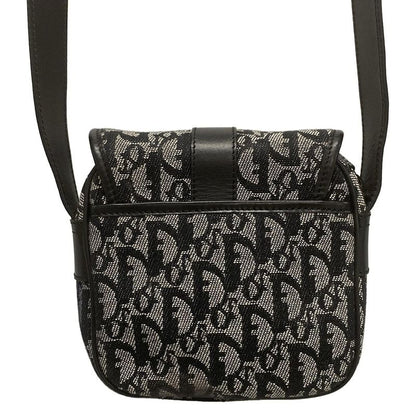 Dior/christian Dior Shoulder Bag Trotter Black And White Leather