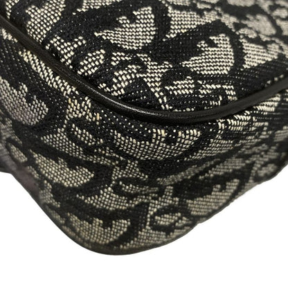 Dior/christian Dior Shoulder Bag Trotter Black And White Leather