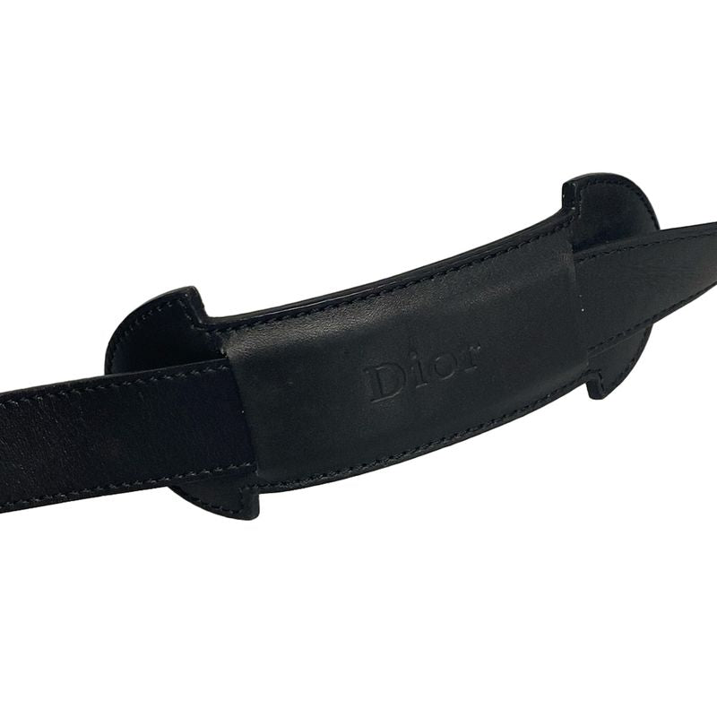 Dior/christian Dior Shoulder Bag Trotter Black And White Leather