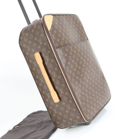 Louis Vuitton Monogram Pegas 55 M23294 Leather Suitcase Carry Case Bag Business