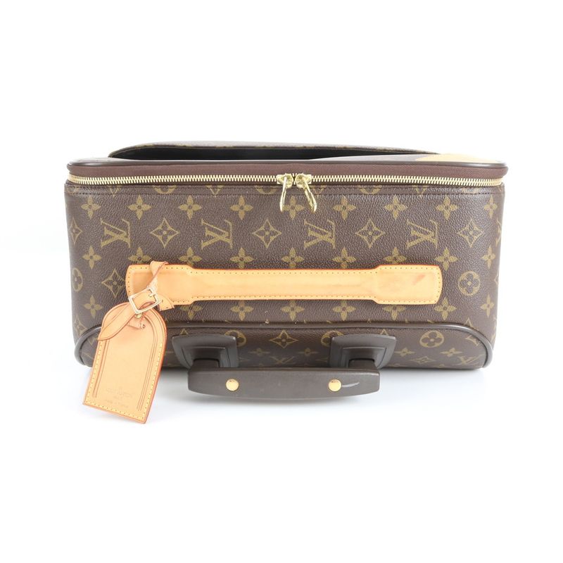Louis Vuitton Monogram Pegas 55 M23294 Leather Suitcase Carry Case Bag Business