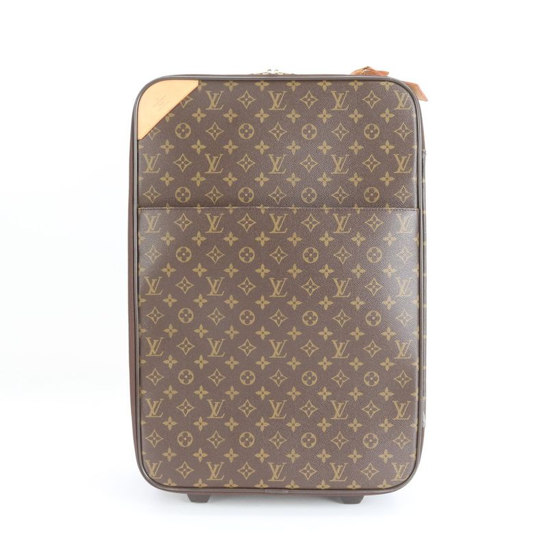Louis Vuitton Monogram Pegas 55 M23294 Leather Suitcase Carry Case Bag Business