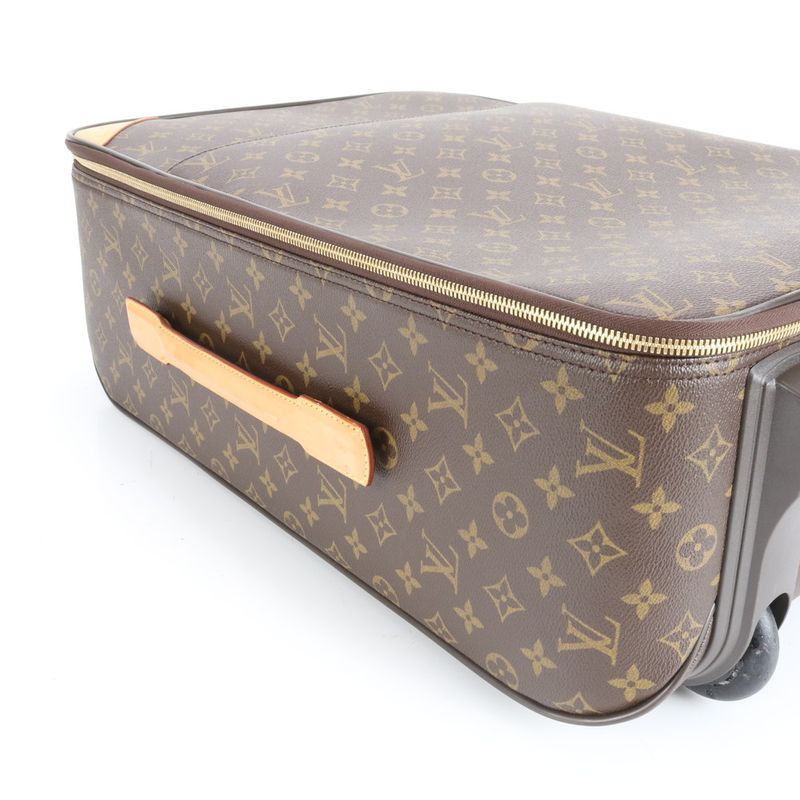 Louis Vuitton Monogram Pegas 55 M23294 Leather Suitcase Carry Case Bag Business