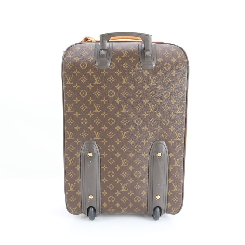Louis Vuitton Monogram Pegas 55 M23294 Leather Suitcase Carry Case Bag Business