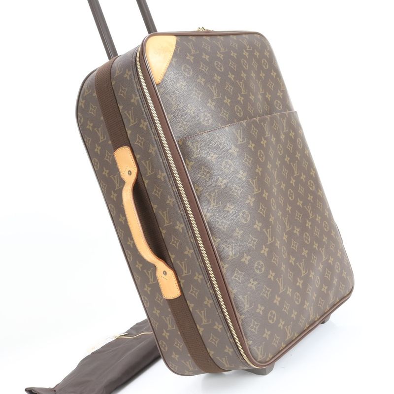 Louis Vuitton Monogram Pegas 55 M23294 Leather Suitcase Carry Case Bag Business