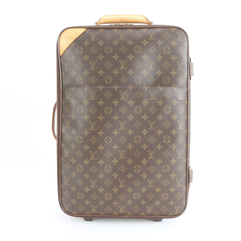 Louis Vuitton Monogram Pegas 55 M23294 Leather Suitcase Carry Case Bag Business