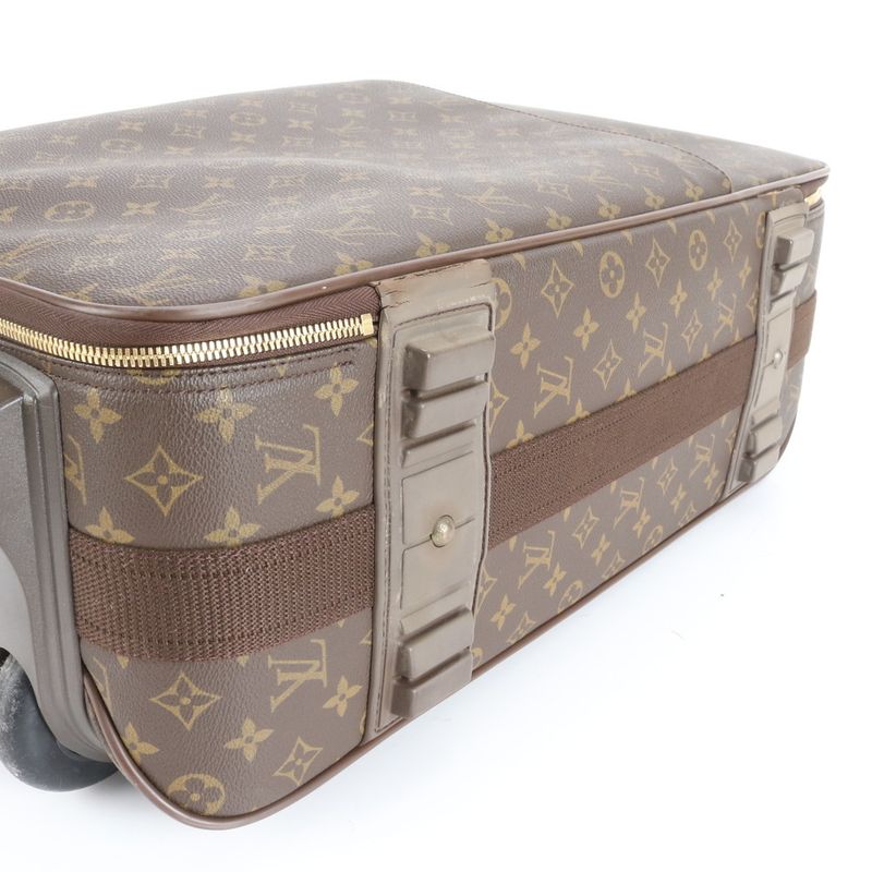 Louis Vuitton Monogram Pegas 55 M23294 Leather Suitcase Carry Case Bag Business