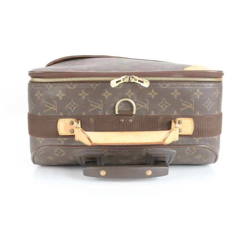 Louis Vuitton Monogram Pegas 55 M23294 Leather Suitcase Carry Case Bag Business