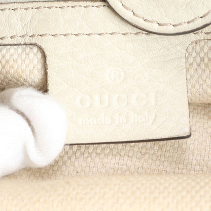 Gucci GG Canvas Bamboo Handbag 282317 Leather Tote Genuine Leather Brown Women