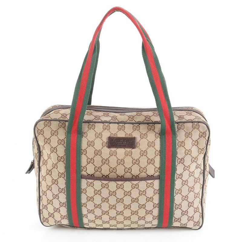 Gucci GG Canvas Sherry Line 189753 Tote Bag Shoulder Business Commuter Men