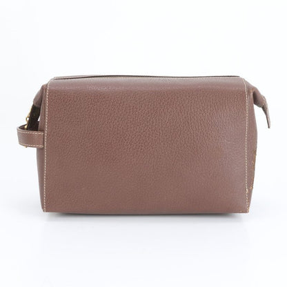 Celine Gold Hardware Leather Second Bag Clutch Pouch Commuter Business Genuine