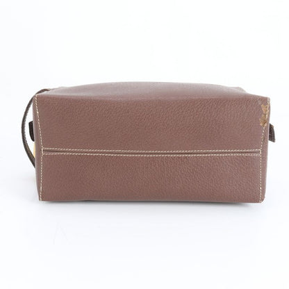 Celine Gold Hardware Leather Second Bag Clutch Pouch Commuter Business Genuine