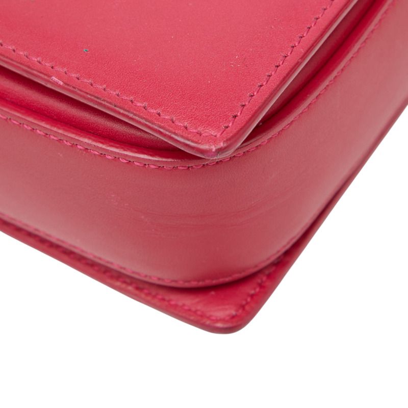 Saint Laurent Classic Lou Crossbody Shoulder Bag Pink Leather Women Saint