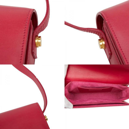 Saint Laurent Classic Lou Crossbody Shoulder Bag Pink Leather Women Saint