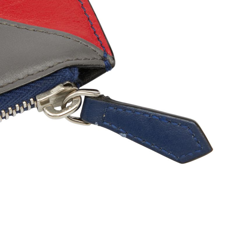 Fendi Bag Bugs Monster 7n0078 Blue Grey Red Leather Women's Fendi