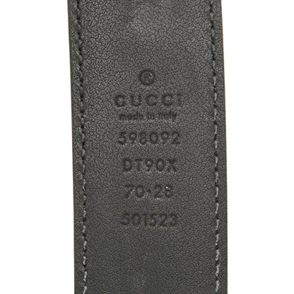 Gucci Interlocking G Belt Size: 70/28 598092 Black Leather Ladies Gucci