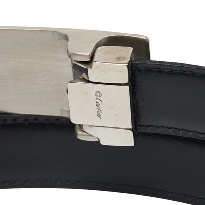 Cartier Panthère Black Silver Leather Metal Men's Cartier