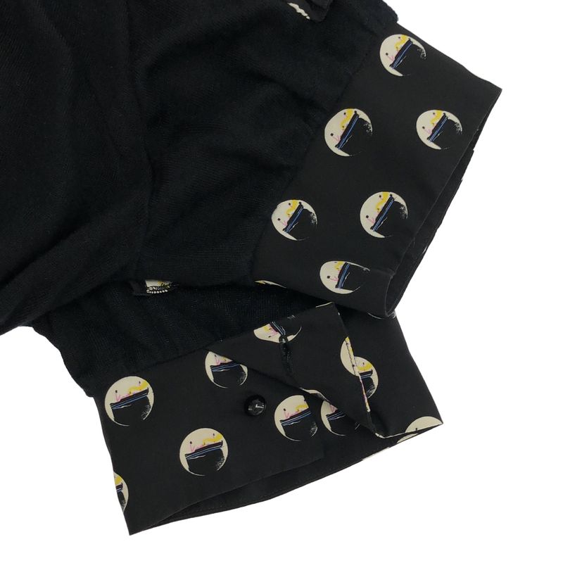 Louis Vuitton All-Over Silk Cashmere Dress Black S