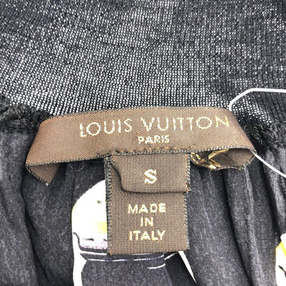 Louis Vuitton All-Over Silk Cashmere Dress Black S
