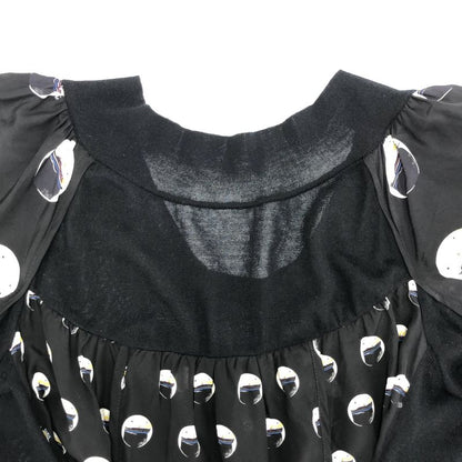 Louis Vuitton All-Over Silk Cashmere Dress Black S