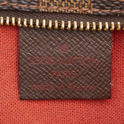 Louis Vuitton Damier Trousse Makeup Accessories Pouch Shoulder Bag N51982 Brown