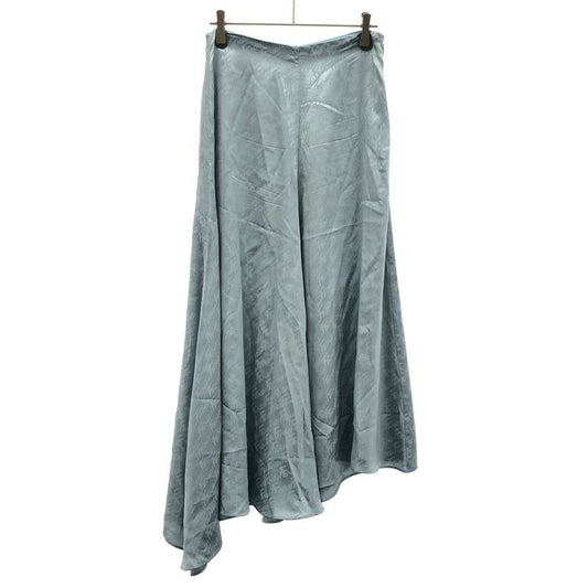 Fendi 22ss Logo Jacquard Silk Skirt Fq7226 Ajdo Sac Blue 38